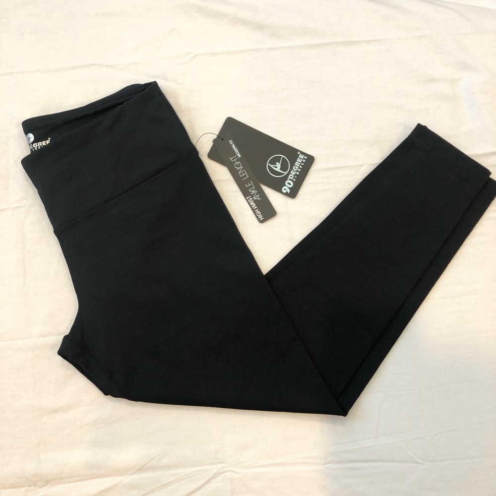 90 Degree Reflex Ankle Length High Waist Legging L - Picture 4 of 10